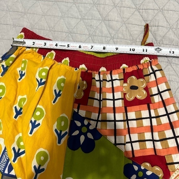 Sacred Threads Colorful Patchwork Ankle Pants - Picture 6 of 7